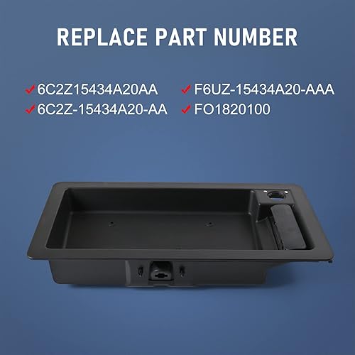 Miniatura 3 de JDMSPEED Nueva manija de puerta de carga trasera y placa de matrícula de repuesto para Ford Van E150 E250 E350