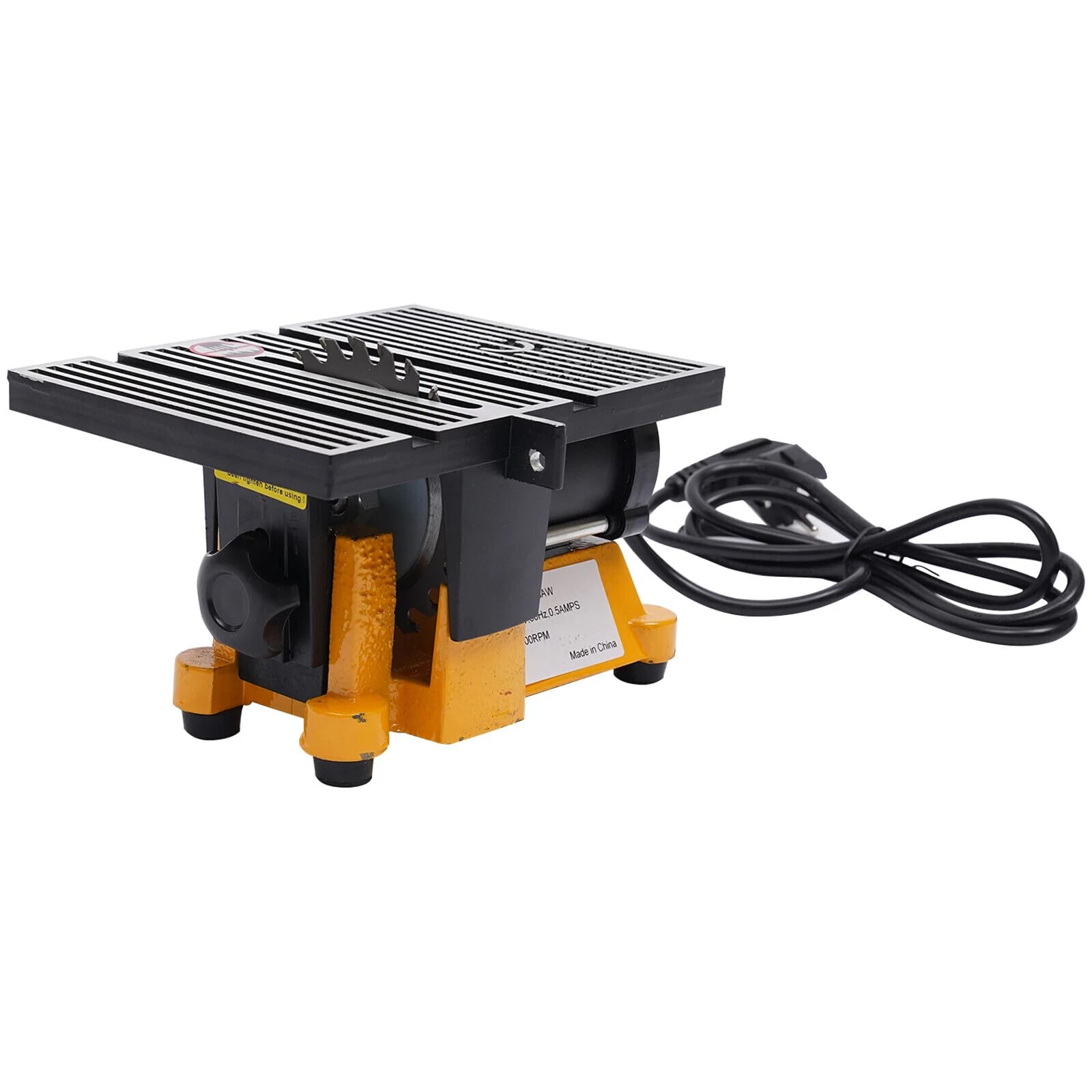 Portable Mini Table Saw Desktop Electric Saw Cutter DIY Woodworking Bench Cutting Machine Cut Off Miter Cutting Machine Used in Industrial Furniture Wood Processing Plants 4500rpm 220V
