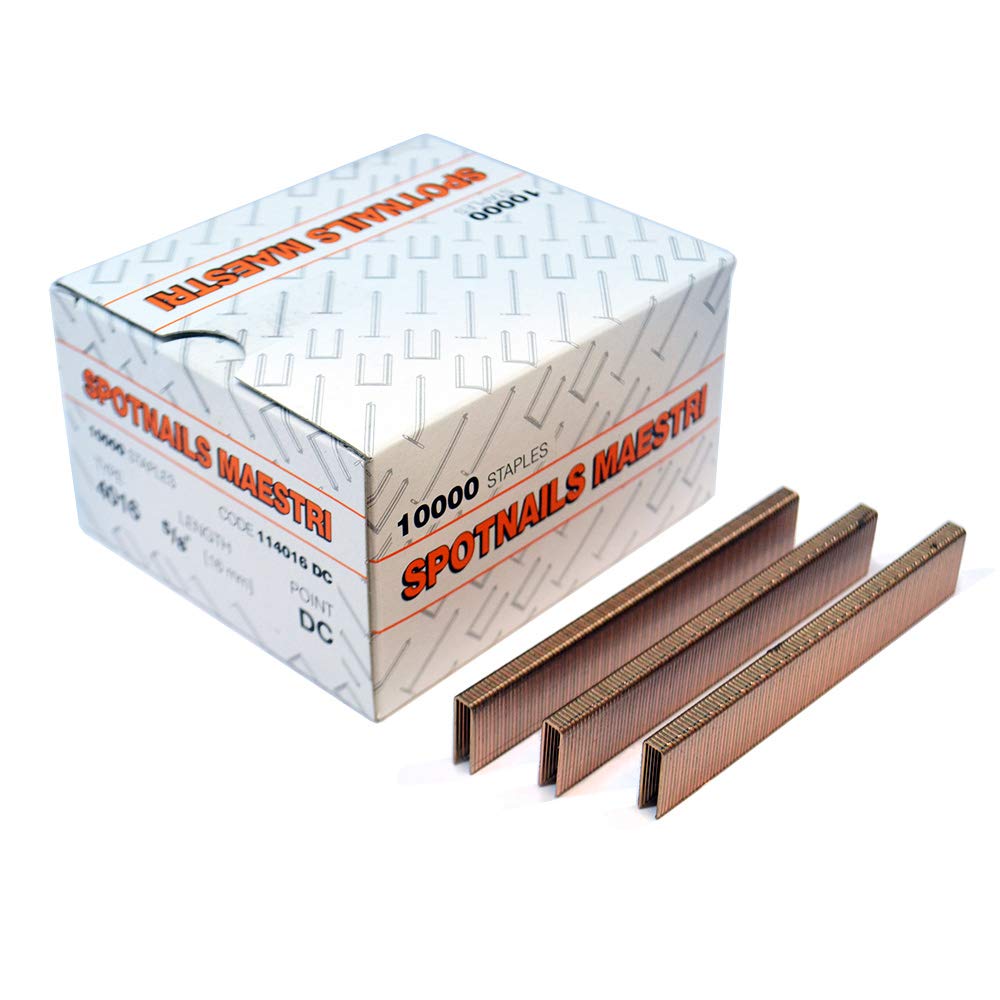 HDmirrorR ME4000 Divergent Staples for Carpet Fitting 10,000 Pk Spotnails Brand 4016 4020 (16mm)