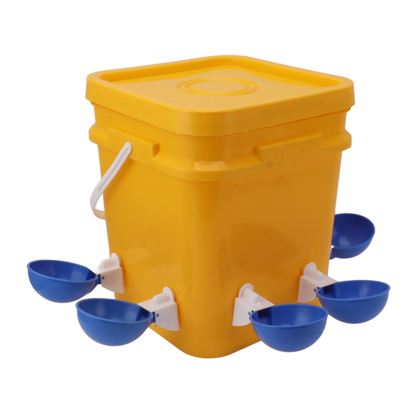 Comedero de Agua para Pollos con Barril, Bebederos para Aves de Corral de Fácil Instalación, Apto para Patos, Codornices, Verde, 1 Juego (Generick157esgtfb-13)