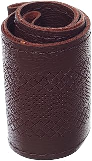 Smart Auto Steering Wheel Cover CESER Leather Sewing for Car Excellent Material Brown