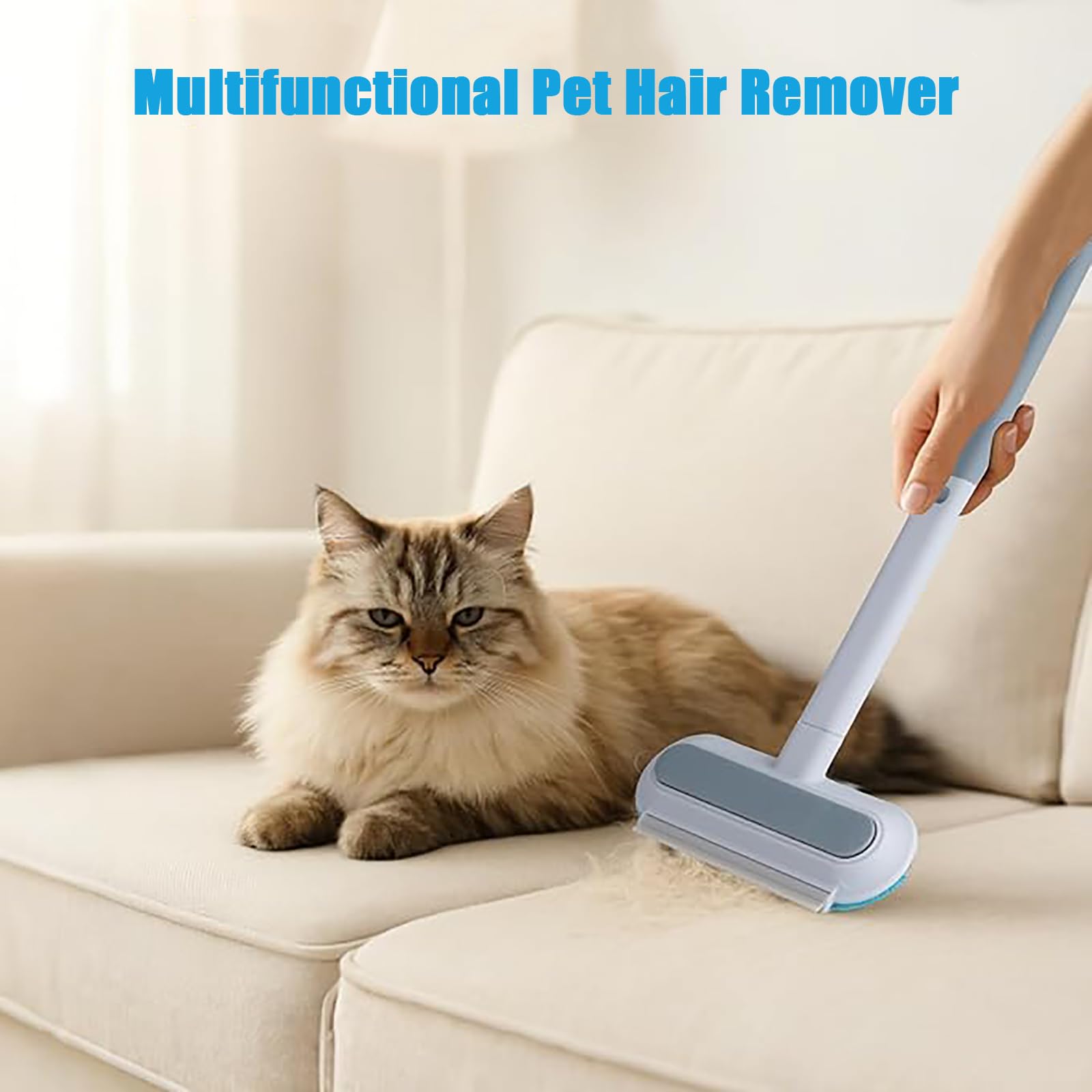 Brosse Anti Poils Animaux,3 en 1 Épilateur de Canapé et Vêtements Brosse Attrape Poils Réutilisable avec Brosse Amovible et Collecte Automatique pour Tapis Meubles Literie Chats et Chiens