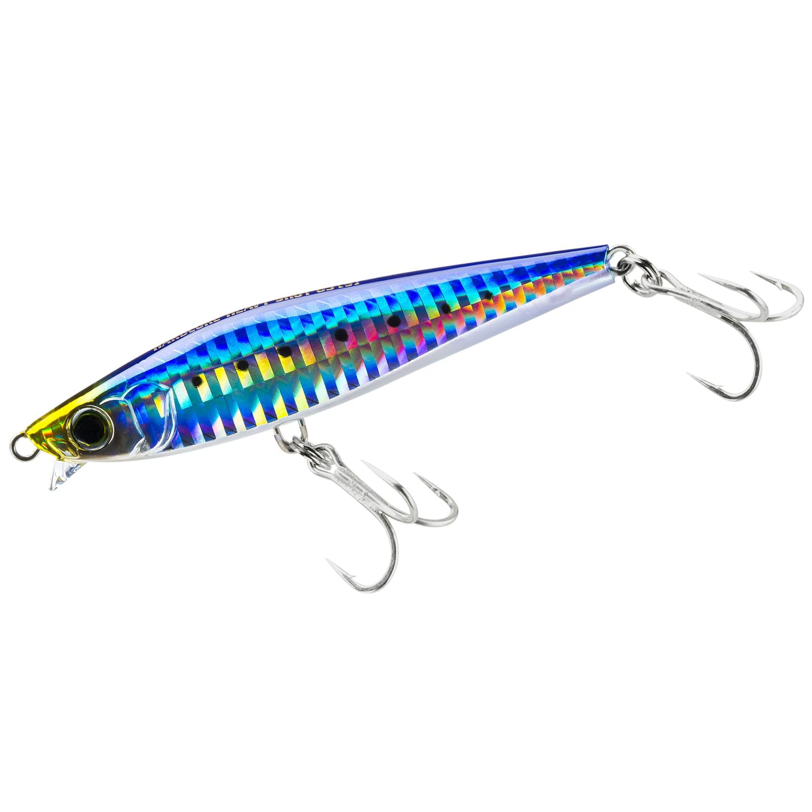 Duel Hardcore Lure, Pencil Bait, Hardcore, Heavy Shot (S), 3.3 inches (85 mm), Weight: 0.7 oz (20 g), F1180-HIW-Sardine, Sea Bass, Flounder, Blue