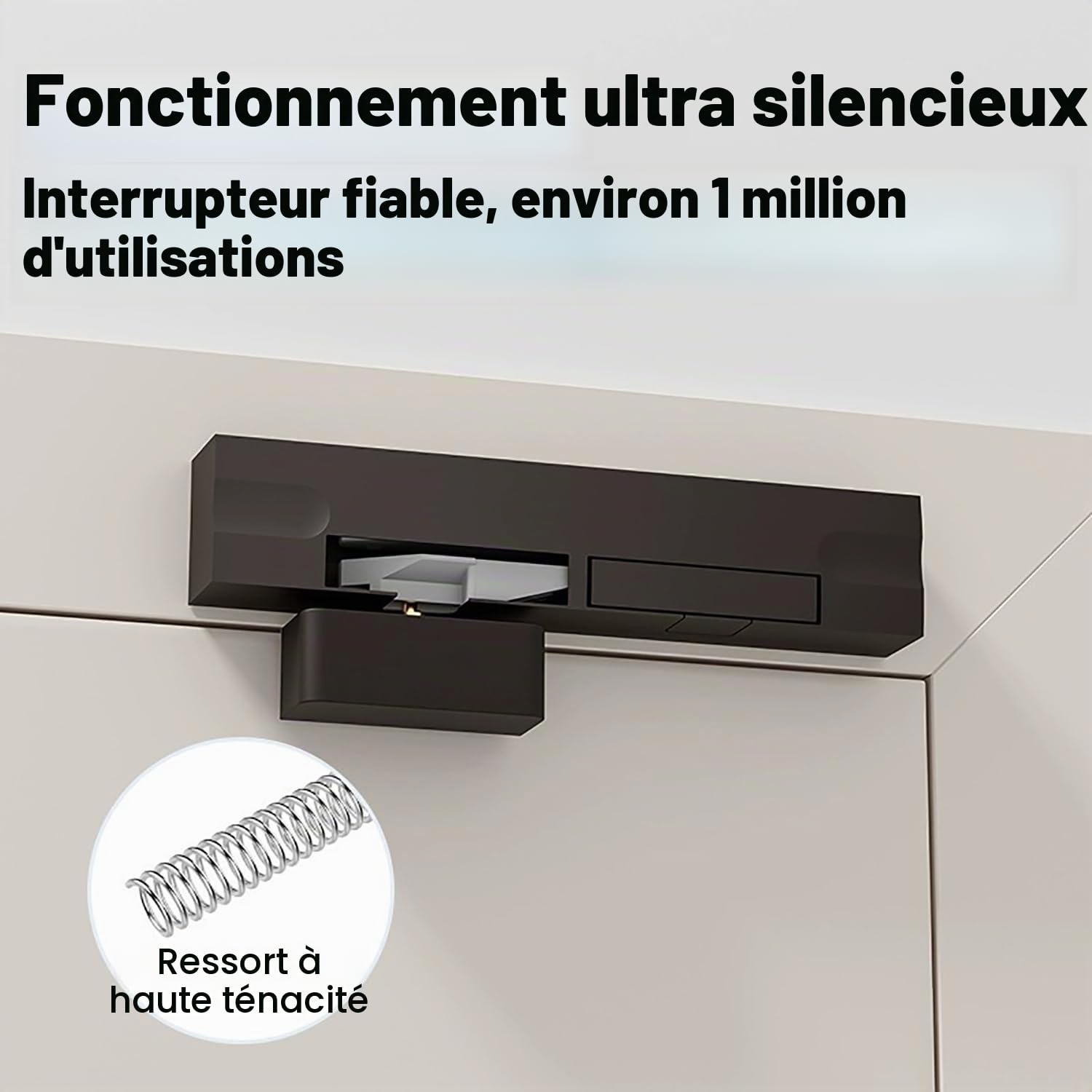 Ferme Porte Automatique, Groom Fermeture Porte, Anti-Pincement, Convient pour Les Portes Intérieures et Extérieures, Porte de 20Kg à 80Kg, 1 pièce
