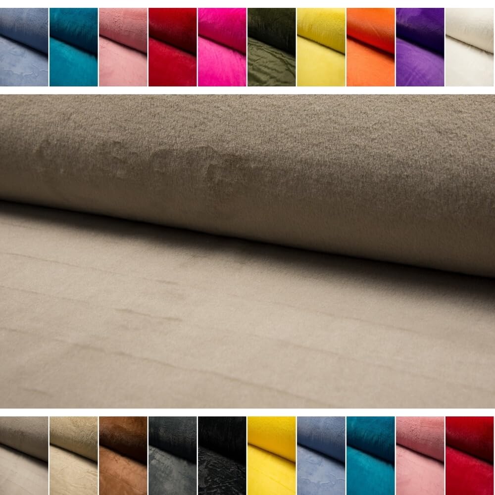Fabrics-City sable tissu en fausse fourrure de lapin premium, synthétique molle, idéal pour vêtements, déguisements, accessoires, vente au mètre à partir 2m, 4582