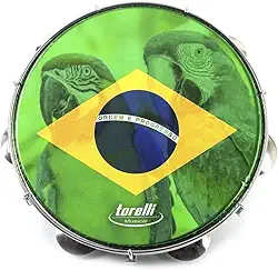 PANDEIRO BRASIL ARARA 10'' - CORPO AMARELO