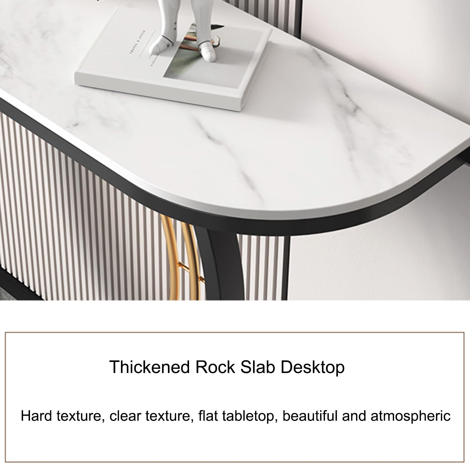 Générique Console contemporaine pour entrée et Couloir - Meuble d'appoint élégant avec Rangement pour Salon, Hall d'entrée et Couloir - Design Moderne, Fonctionnel et Chic