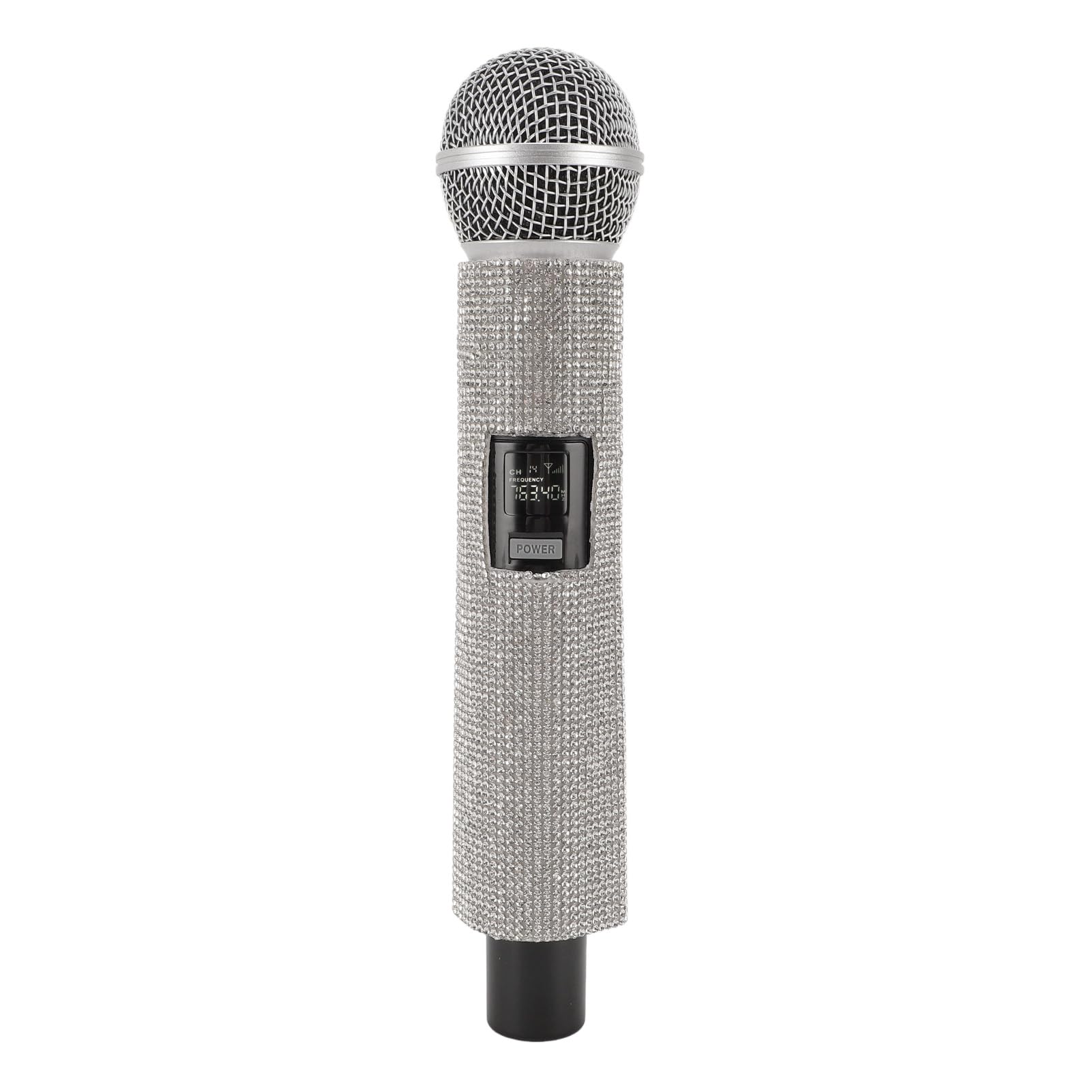 Wireless Microphone, 328ft Range Rechargeable Dynamic Mic System with Cardioid Pickup Technology, for Stage Performance Recording Studio KTV