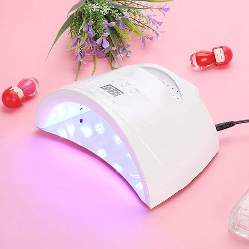 Miniatura 9 de ZJchao Lámpara LED de gel UV de 48 W, lámpara LED UV para uñas, secadora de uñas con 3 ajustes de temporizador, sensor inteligente para esmalte de