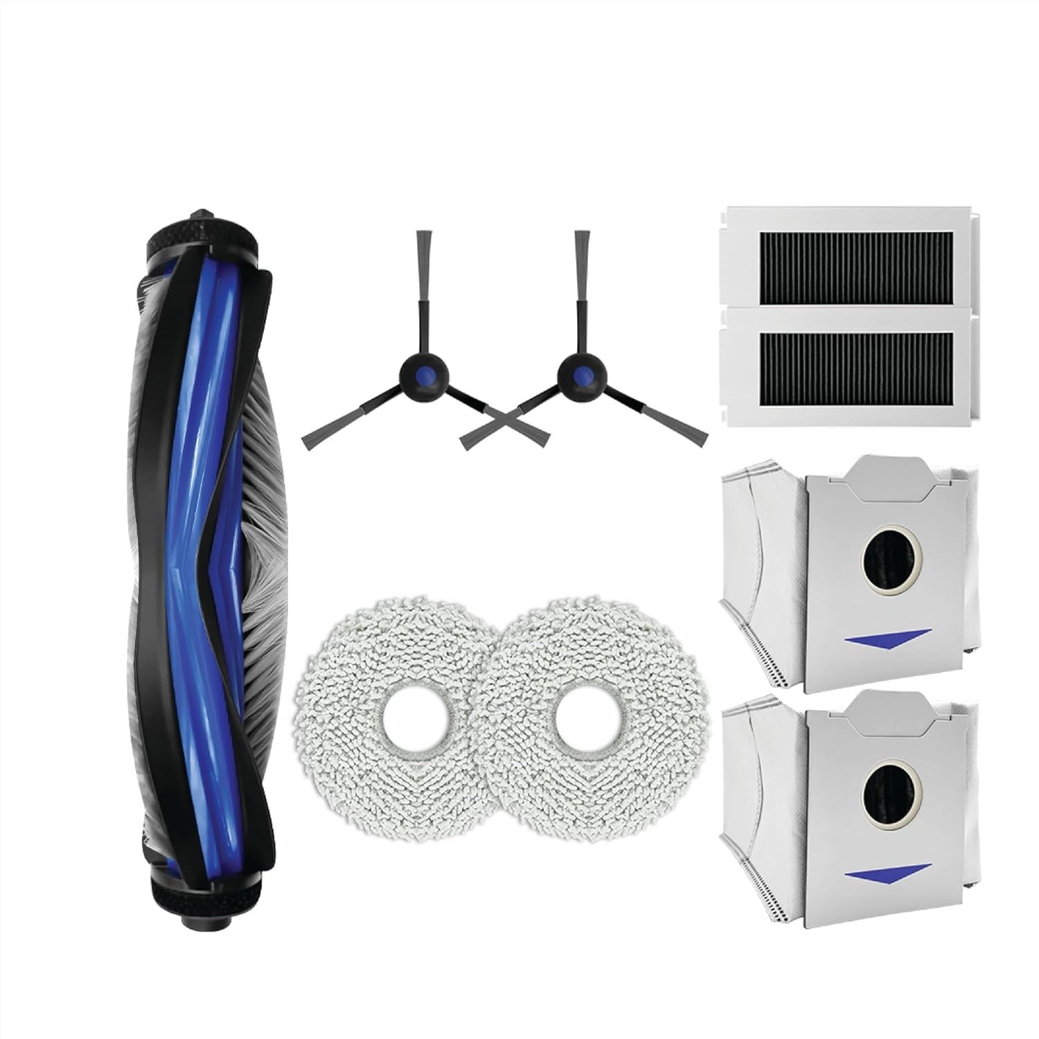 9 Piece Replacement Kit Compatible with Ecovacs Deebot N30 Pro Omni – Includes Main Brush, Side Brushes, Filters, Mop Pads & Dust Bags discount deal