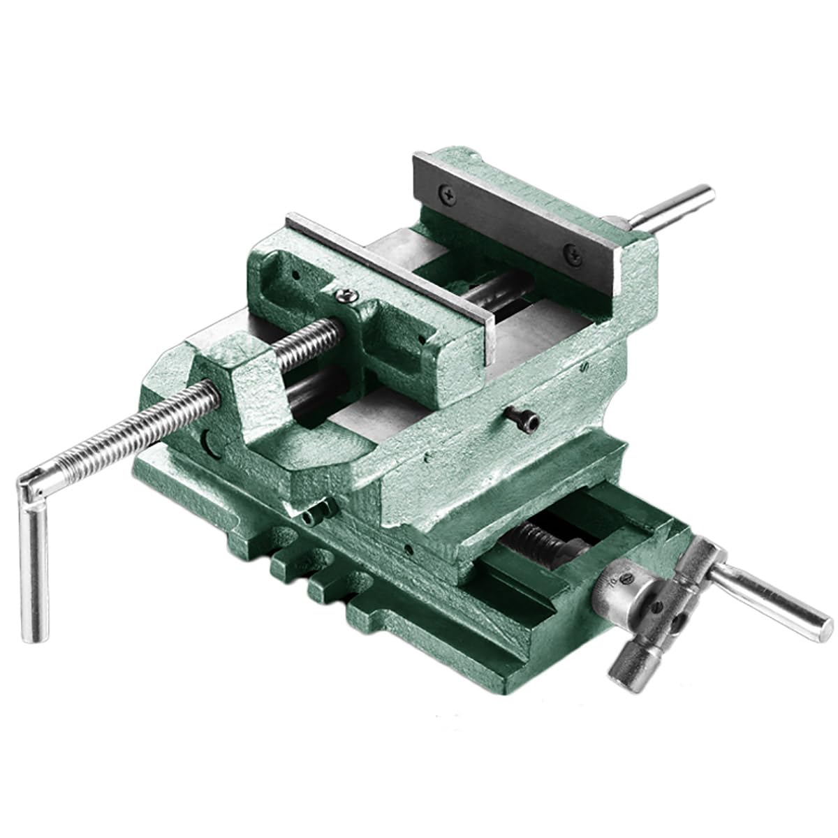 Fyiyiew One Color Vice, 6" Cross Slide Vise Clamp Machine Heavy