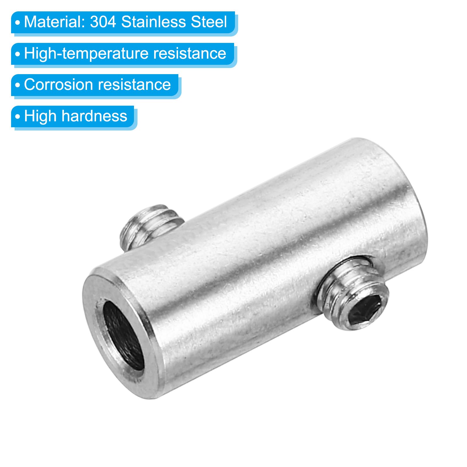 PATIKIL Morsetto per Cavo, Filo Metallico Corda Morsetti 1 Pacco/30pz Ottone Cavo Morsetti 3mm 3.5mm Singolo/Doppio BuchiCorda Raccordi Morsetto con M3/M4 Viti per Cavo