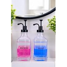 Digithome 2 li Cam S v  Sabun ve Losyon Etiketli Siyah T pal  Deterjan  i esi Sabunluk 500 Ml - F/12 C1-1-289