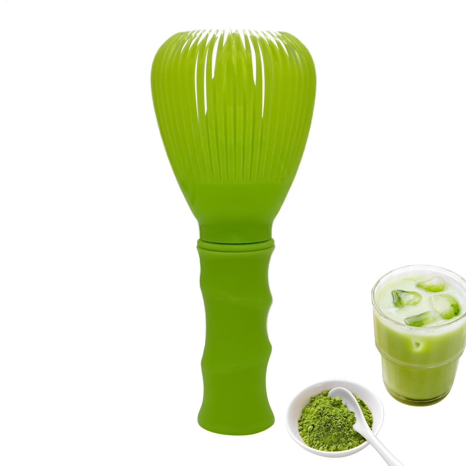 Amazon | 抹茶泡立て器 - ポータブル緑茶混合ブラシ 抹茶ミキサー