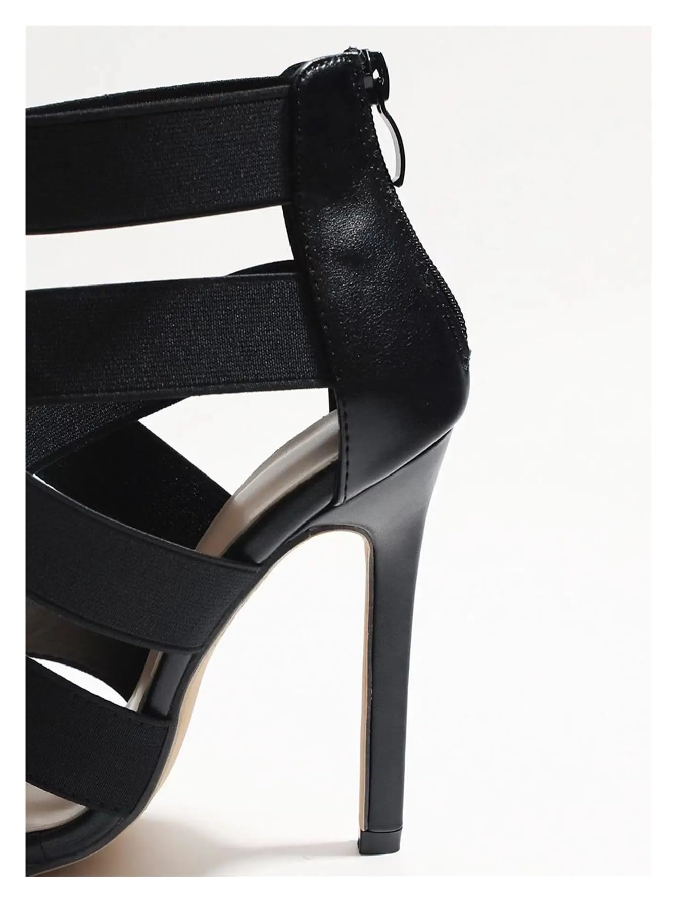 Scarpe da Ballo Latino Sandali da Ballo da Donna con Suola Rigida Nera e Tacco Alto da 10 cm, for Danza Latina, Moderna e Jazz, for Feste estive, Sala da Ballo, Pole Dance