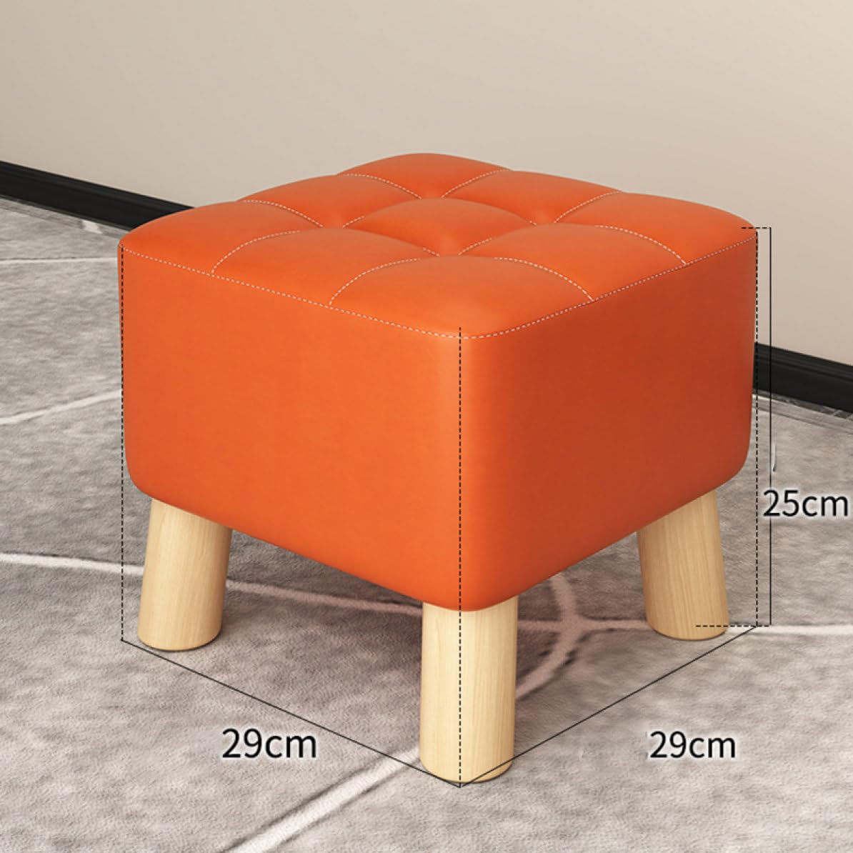 Amazon｜[SDGYS3G] オットマン スツール 29*29*30 木製 椅子 足