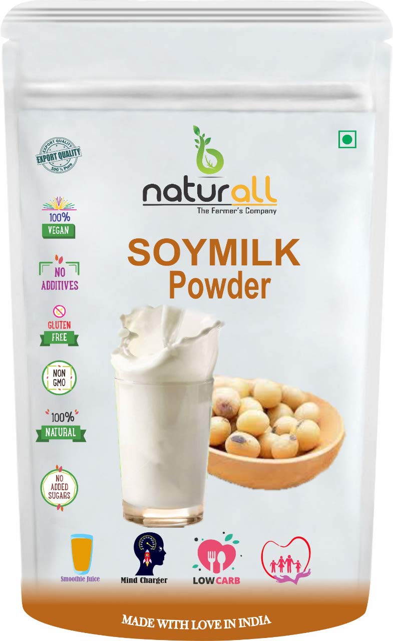 B Naturall Soya Milk Powder | High in Protein | Vegan | Non-GMO - 100 GM by B Naturall