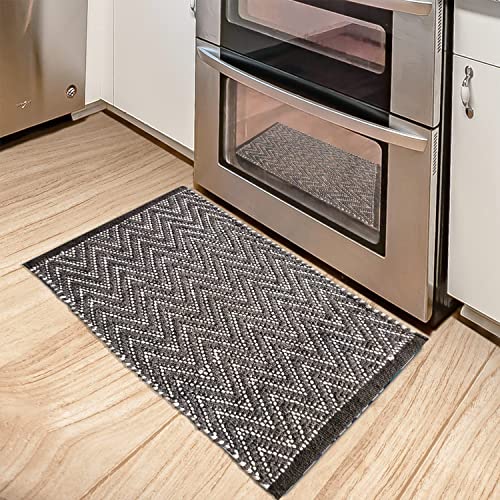Image of Door Mats for Home | Door Mats for Home Entrance | Door Mat for Bathroom| Soft & Super Absorbent Mats for Shower | Washable, Non-Slip & Quick-Drying Mats (Pack of 2) (Multicolor 6)