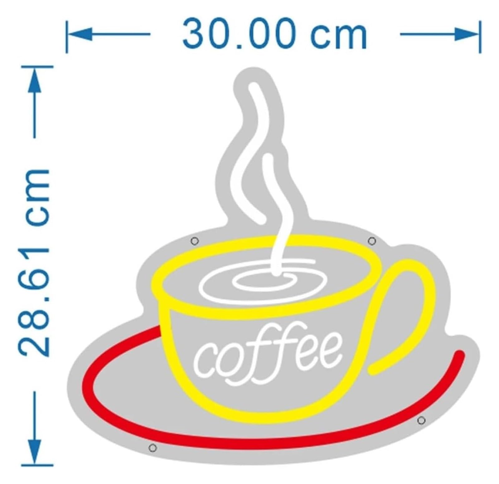 Luce al neon Luce notturna in acrilico a potenza variabile al neon per caffè