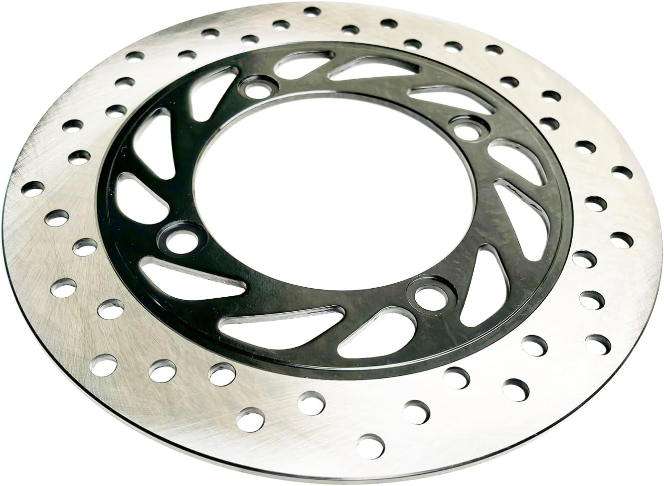 240mm Motorcycle Rear Brake Rotor Disc Compatible with Honda CB400/CB600F/CBR600RR/CBR900RR/CBR929RR/CBR1000RR (1989-2016 Models) Direct Fit Replacement Stainless Steel Motorcycle Disc