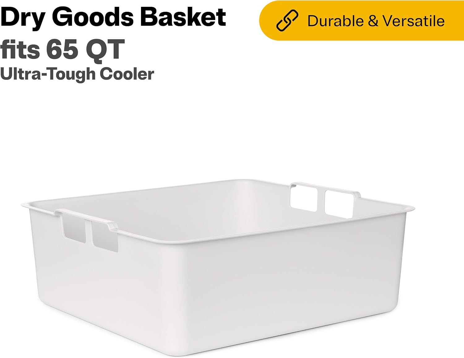 RTIC Ultra-Tough Cooler Dry Goods Basket Tray Insert Accessories Perfect for Organization