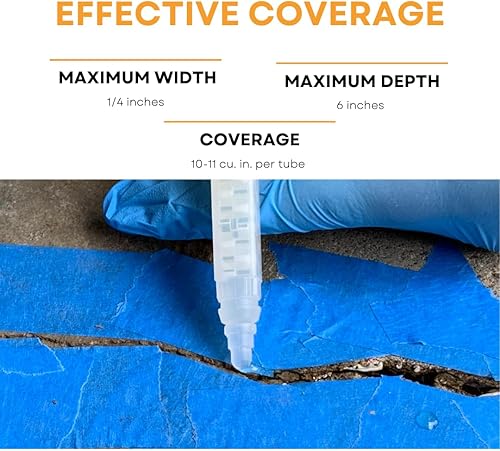 Miniatura 3 de Akona Reparación de grietas epoxi relleno de grietas inyectable para hormigón, ladrillo, grietas fundacionales y fugas de agua, resina epoxi líquida