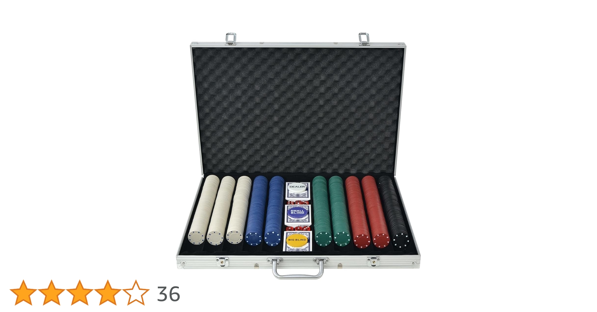 Amazon.co.jp: vidaXL ポーカーセット チップ1000枚 アルミ