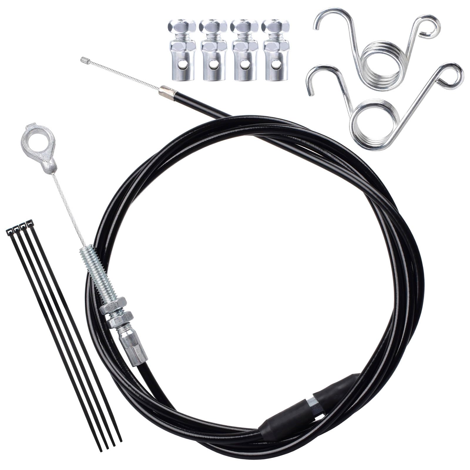 75 inch Go Kart Throttle Cable Kit for VM22 VM24 Predator 212cc 196cc 6.5hp GX160 GX200 Engine Manco American Sportworks Go Cart Lawn Mower Powersports Parts with Brake Return Pedal Springs