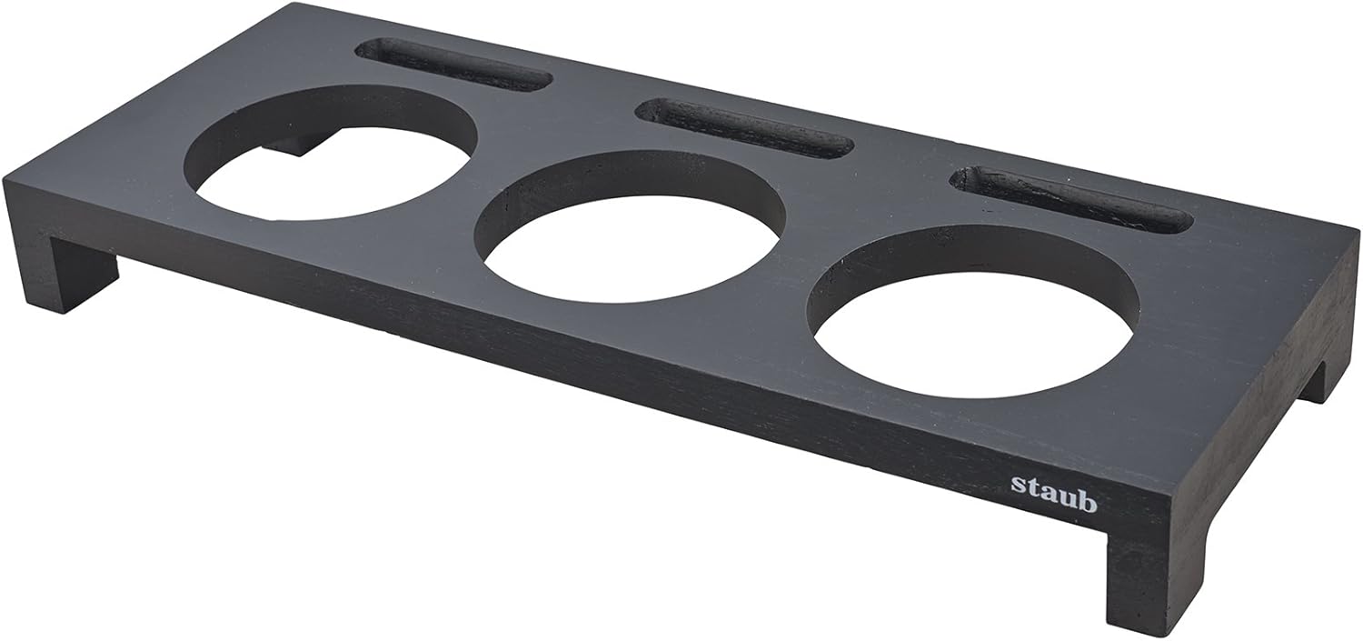 Staub Wood Mini Cocotte Stand - Black