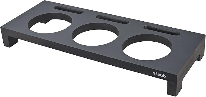Staub Wood Mini Cocotte Stand - Black