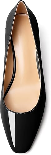 Miniatura 3 de Soireelady Zapatos de tacón de gatito para mujer, zapatos de tacón medio cerrados, zapatos de tacón medio, zapatos de oficina cómodos de 2 pulgadas,