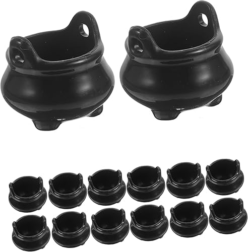 TOYANDONA 24pcs Micro Paisaje Muñeca Decoración Casa Mini Dollhouse Mini Caldero Micro Set Miniatura Muebles de Casa de Muñecas Mini Caldero Tazas