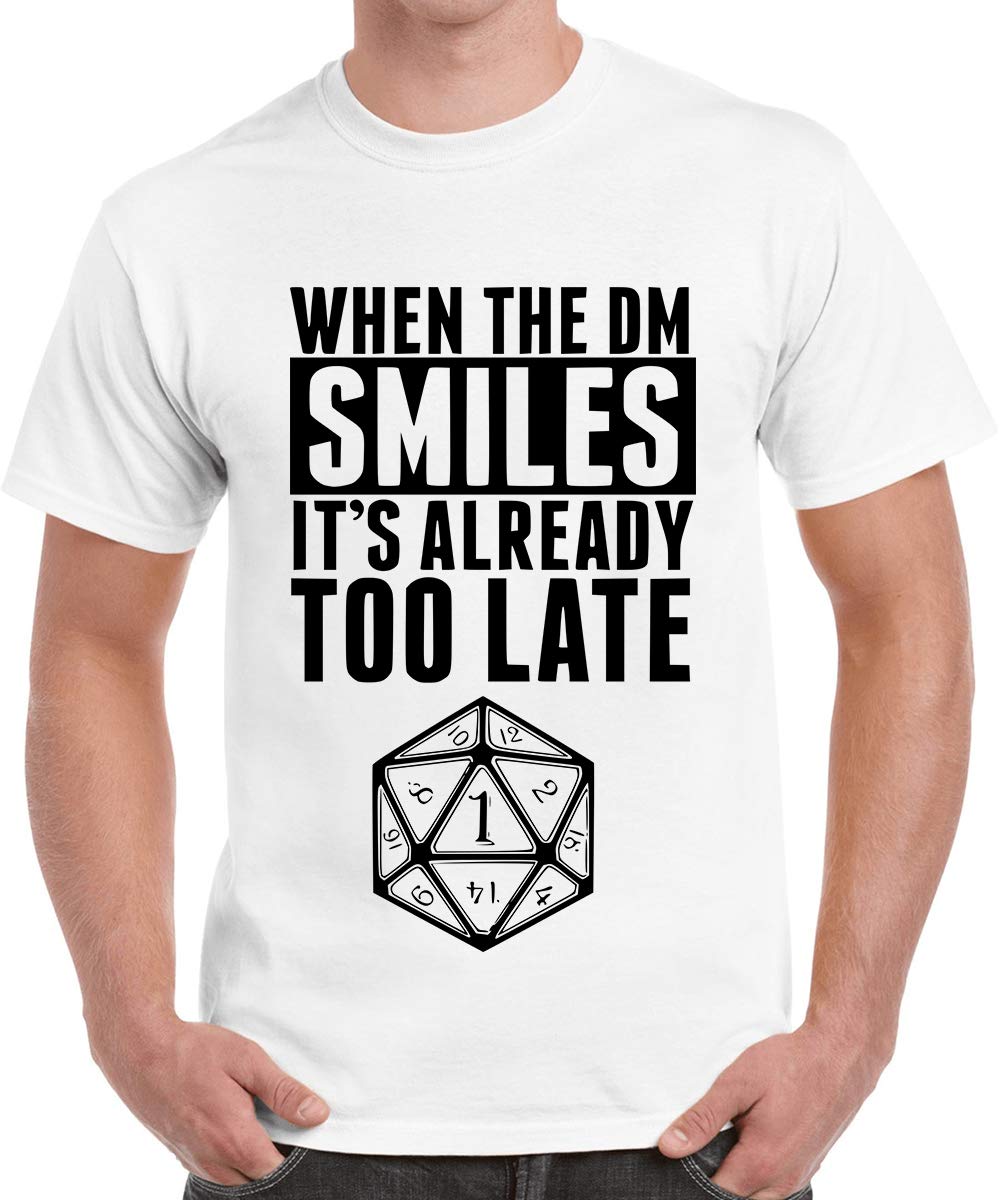 CaseriaMen's Round Neck Cotton Half Sleeved T-Shirt with Printed Graphics - Dm Smiles Already Late