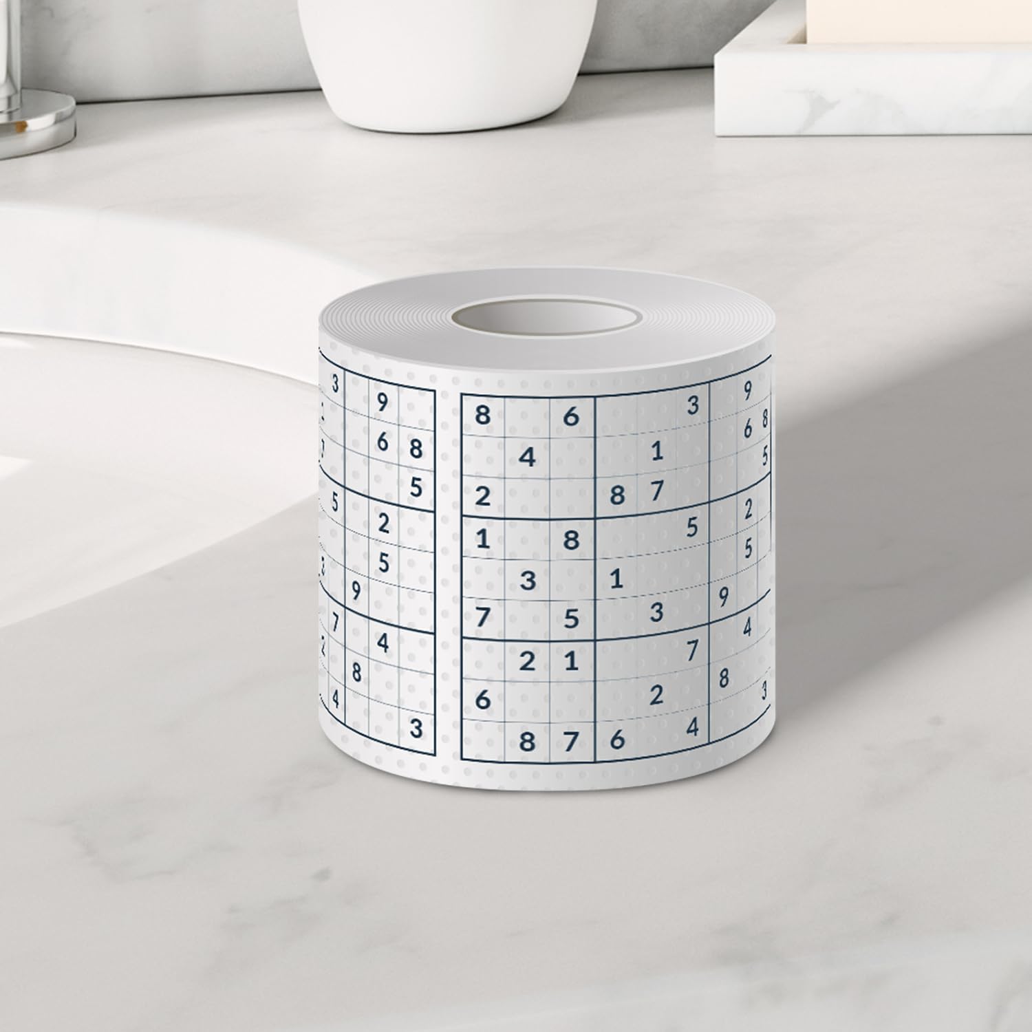 Sudoku Toilet Paper, Funny Toilet Paper, Puzzle with Sudoku
