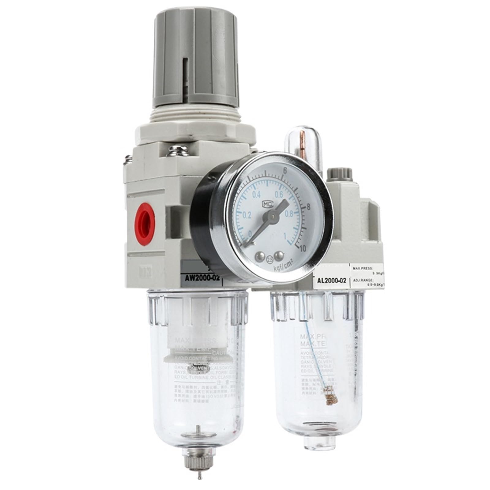 1 sztuk AC2000 AC2010 AR2000 urządzenie do uzdatniania powietrza oleju separator wody filtr smarownicy sprężarki powietrza regulator ciśnienia (AW3000-03.10mm wspólny)