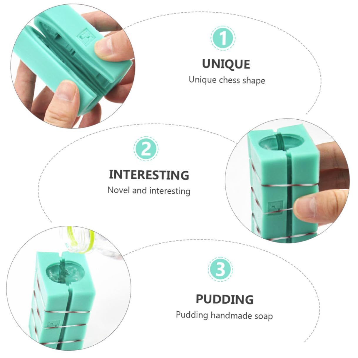 Molde de Silicona Verde 12 Piezas para Pastel de Ajedrez | Acabado Antiadherente, Flexible y Fácil de Limpiar, Diseño Creativo para Repostería DIY