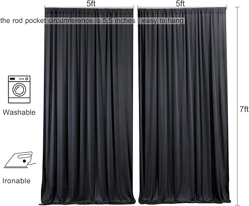 Miniatura 6 de Cortinas de fondo moradas moradas sin arrugas para fiestas, cortinas de fondo de fotos de poliéster para bodas, cumpleaños, fotografía, fondo, baby