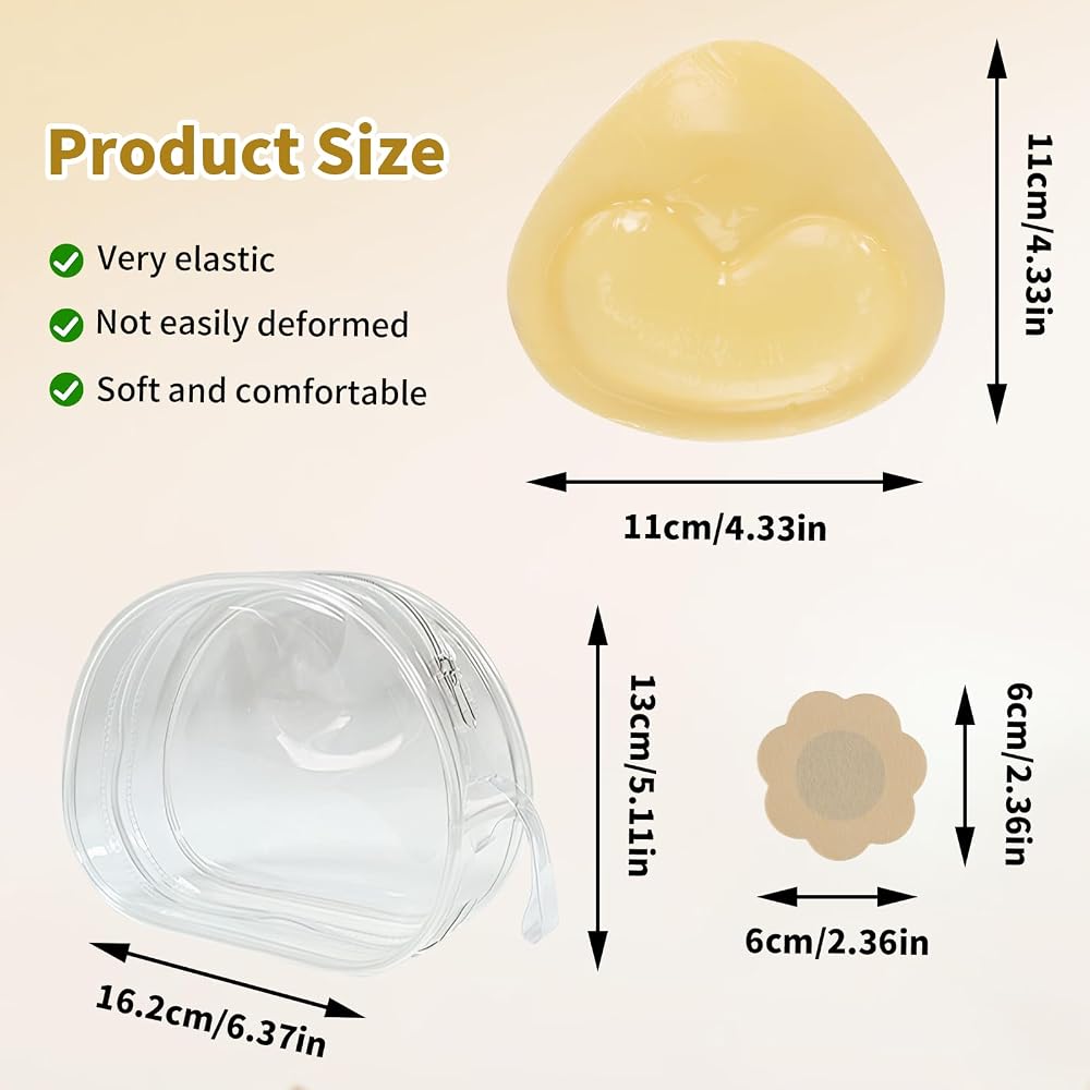 Inserti per reggiseno adesivi biadesivi Cuscinetti per reggiseno appiccicosi push up Rinforzatore per coppe Sollevamento del seno Stick sul reggiseno per costume da bagno reggiseno sportivo  200574005