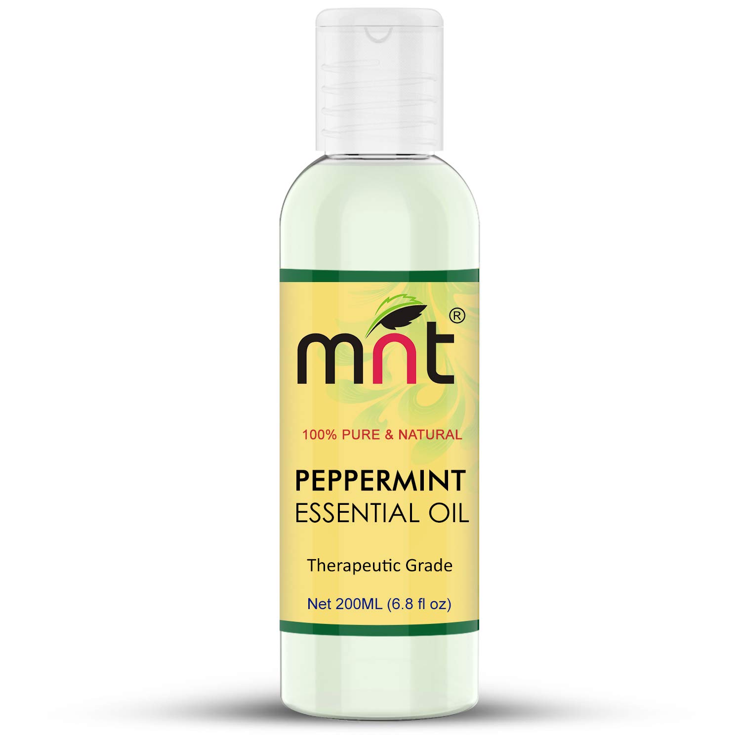 MNT Peppermint Essential Oil 100% Pure, Natural, Undiluted & Therapeutic Grade for Hair, Skin, Muscles & Aromatherapy