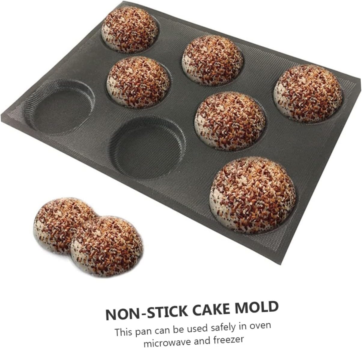 1pc Silicone Bread Mold for Ciabatta Loaf Pan Baking Pans Non-stick Healthy Bun Mold