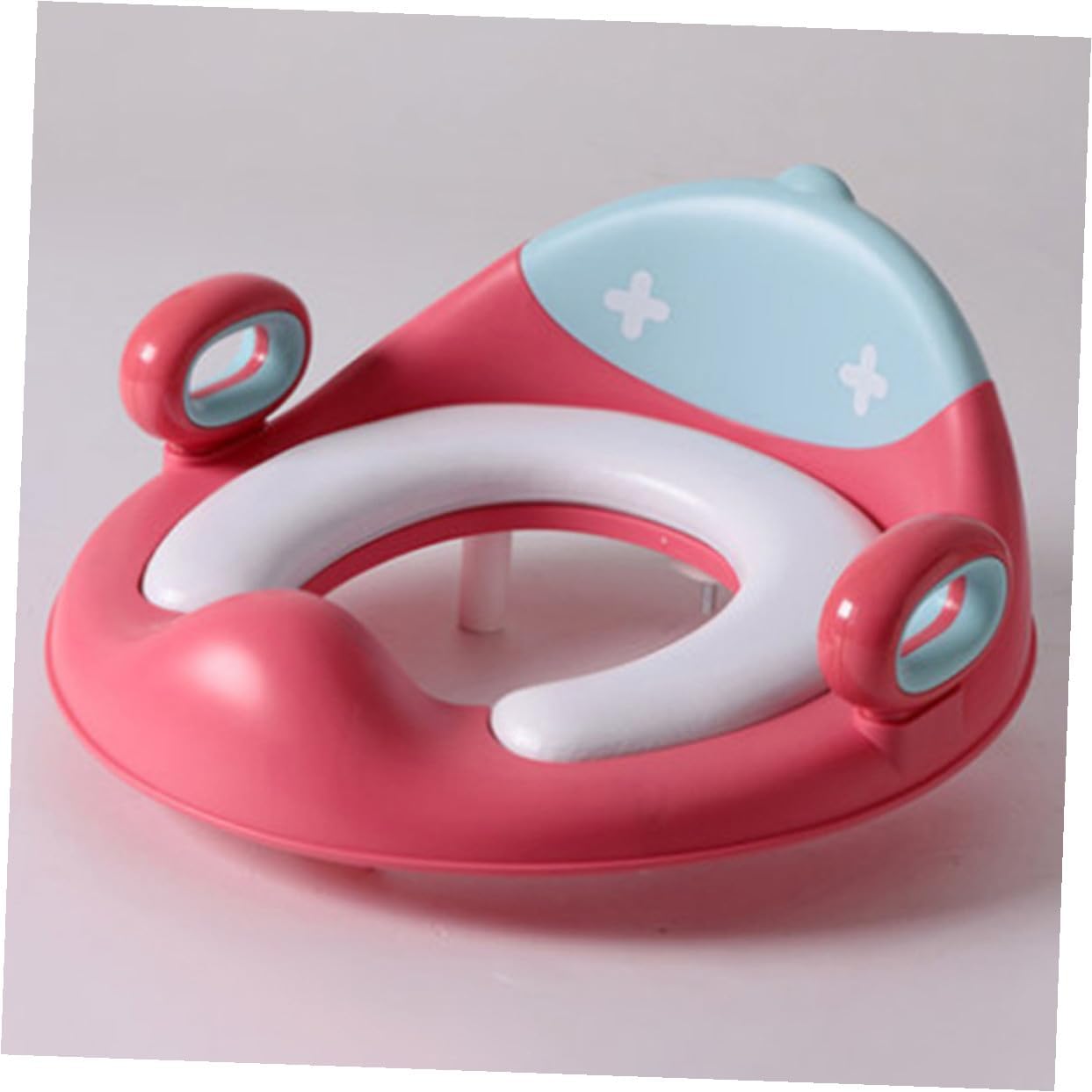 Vaguelly Cartoon Toilet Trainer Seat with PU Cushion and Splash Guard Portable Toilet Cushion Ring for Comfortable Potty Training Easy Install Soft Potty Seat for Boys and