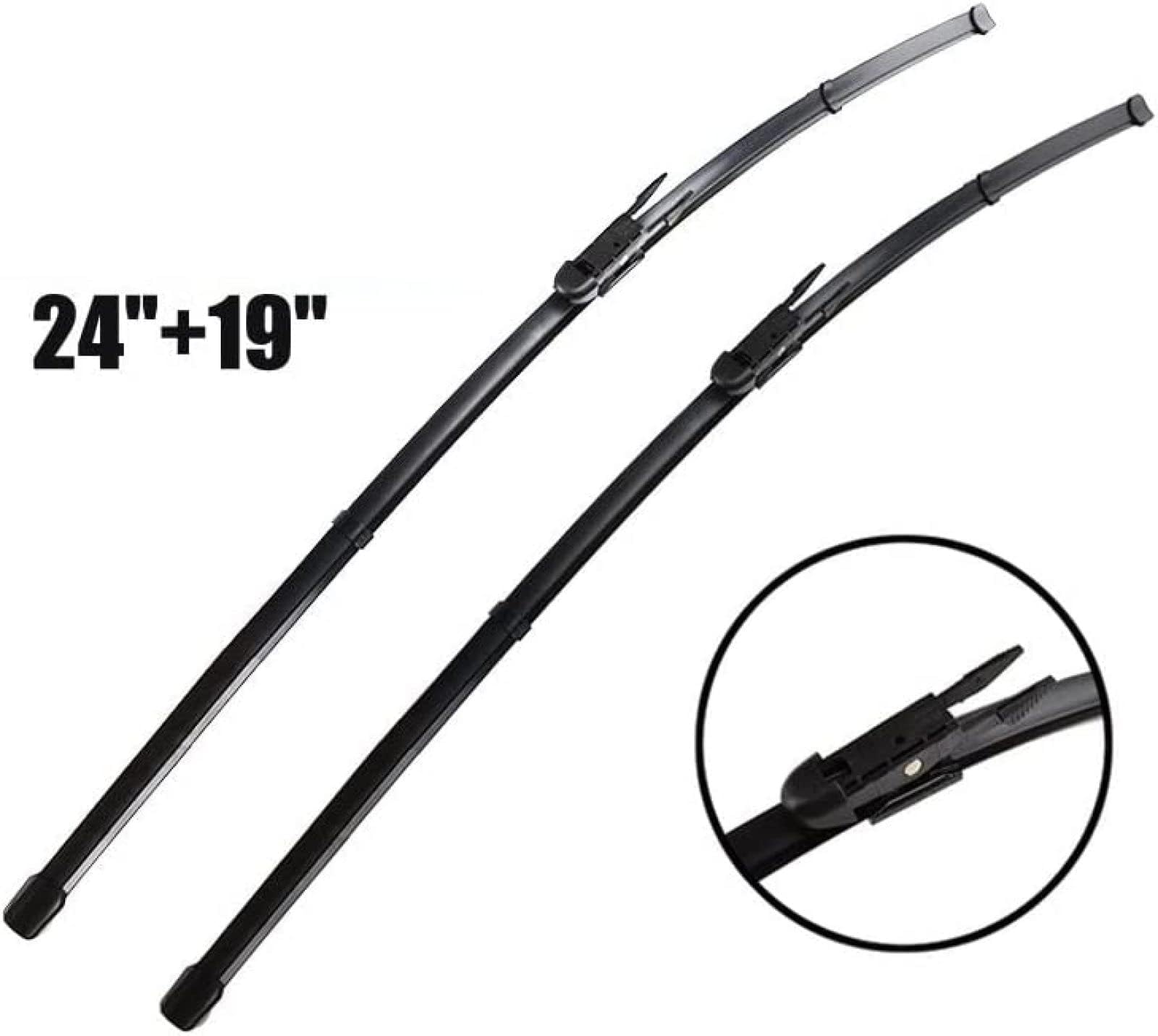 TUBIC Tergicristallo Parabrezza per BMW 3 Series E90 E91 F30 F31 F34 F35 F80 24 "+19",Auto Anteriore e Posteriore Tergicristalli per Parabrezza Ricambio Accessori