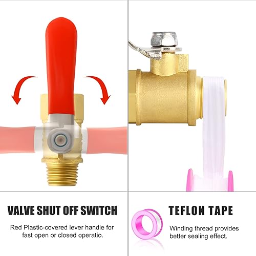 Miniatura 6 de MEANLIN MEASURE Filtro de humedad para compresor de aire, filtro de línea de aire AW2000, entrada NPT de 14 pulgadas con calibre de 150 PSI,