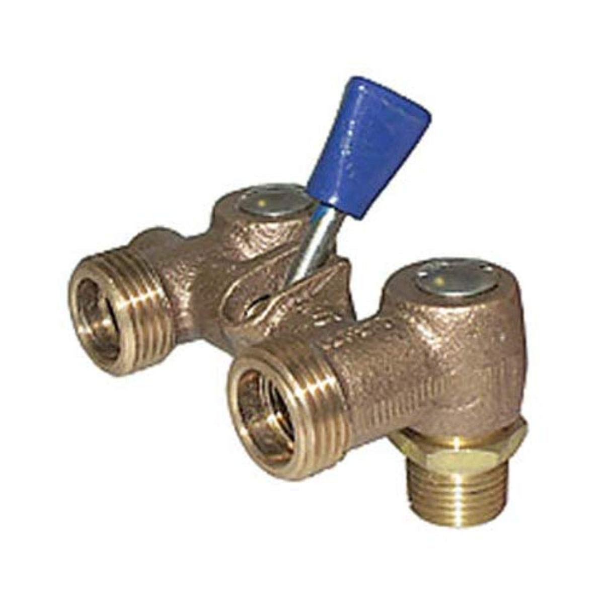 Legend Valve 111-133 Vanne de machine à laver en laiton double sortie, 3,8 x 3,7 x 3,7 cm