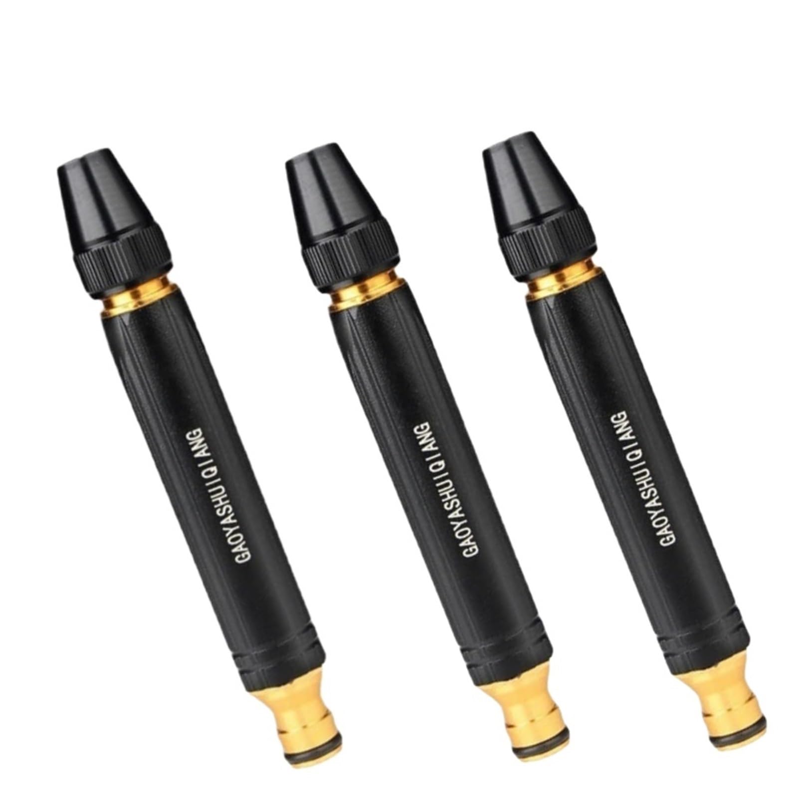 Lcvzxcfkx 3Pcs Adjustable Range Hose Nozzle Multi Purpose Water Nozzle High Pressure