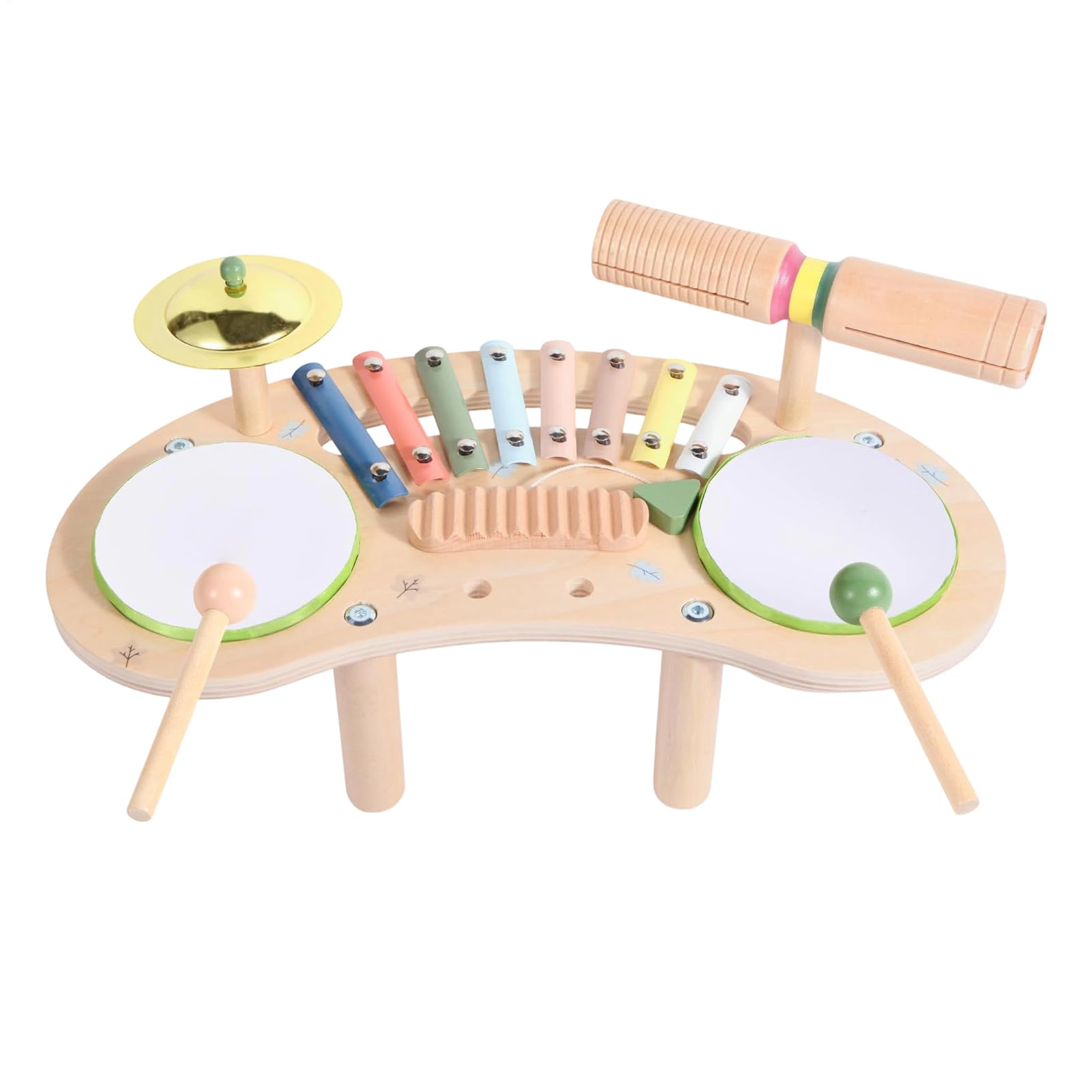 Batería Infantil Xilófono de Madera 7 en 1 | Xilófono de Madera para Niños para Regalo Cumpleaños Navidad En casa Guardería Homeschooling Preescolar