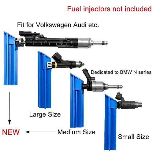 Miniatura 3 de Kit de probador y limpiador de inyector de combustible de 4 adaptadores mejorados, 8 pulsos, modos de potencia de salida de 12 V5 V - Herramienta de