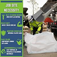 Vista 7 de DURASACK Bolsa de construcción resistente (200 galones) y bolsa de lavado de hormigón (130 galones) con forro de plástico