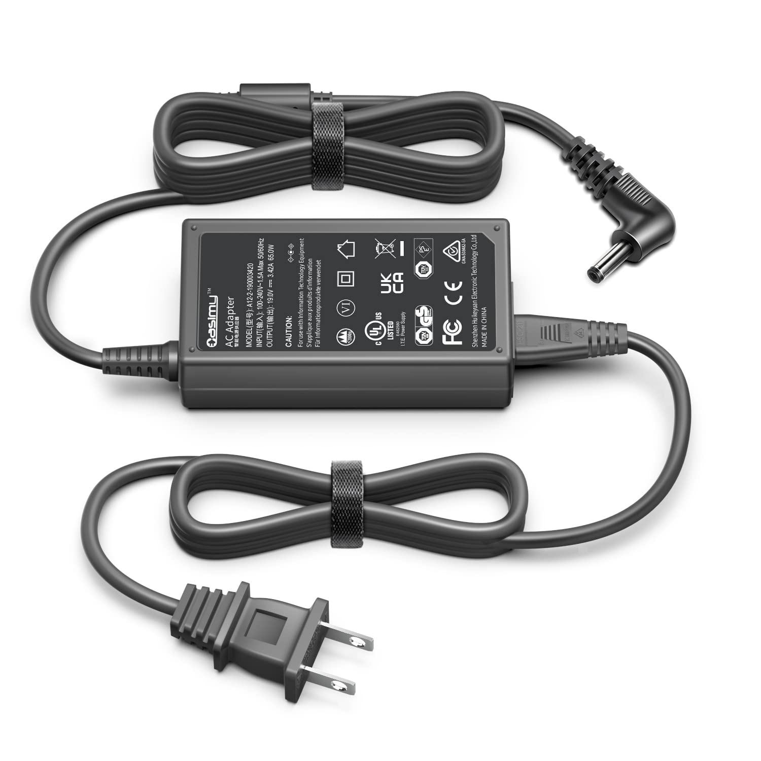 65W 19V AC Adapter Compatible with Toshiba Satellite Pro C50-E C50-G C50-H C50-H15200 C50-J PYS33U PYS43U Notebook PX0105KA1AC3 PS0105EA1ACA PS0105UA1ACA C40-G C40-H Power Supply Charger