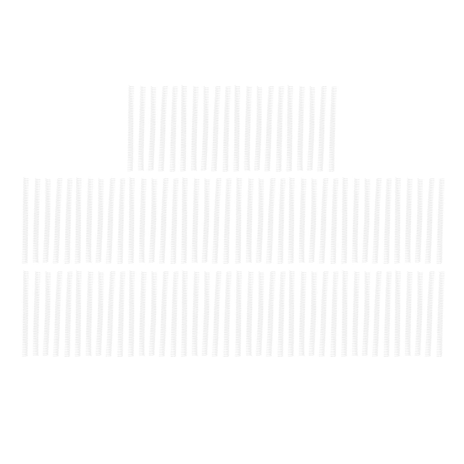 100 Bobine di Rilegatura a Spirale 19 Mm, 48 Denti, Passo 4:1, capacità di 170 Fogli per Documenti A4, Perfette per Opuscoli Fai Te (WHITE)